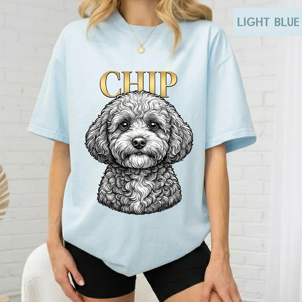 Custom Photo Dog Unisex Wash T-Shirt, Personalized Pet Lover Gift THUC99