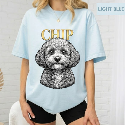 Custom Photo Dog Unisex Wash T-Shirt, Personalized Pet Lover Gift THUC99
