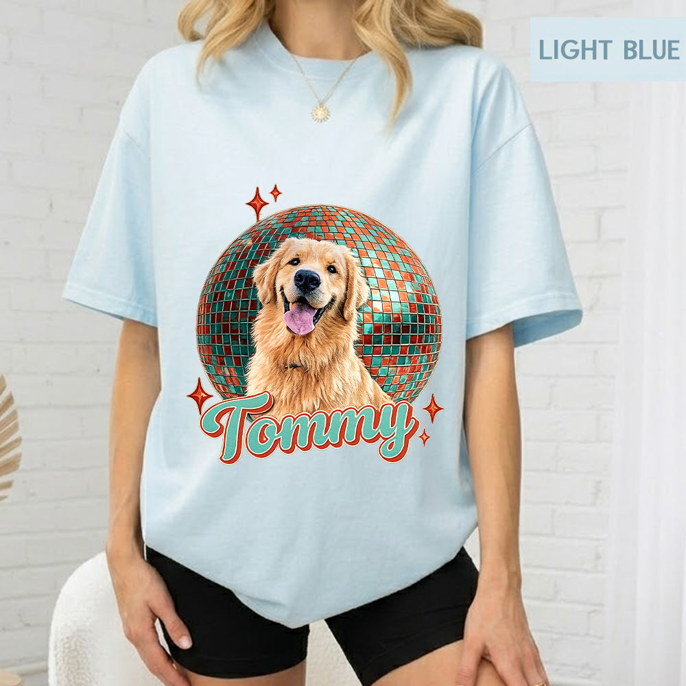 Custom Pet Photo T-Shirt, Dog Lover Unisex Wash Shirt THUC99
