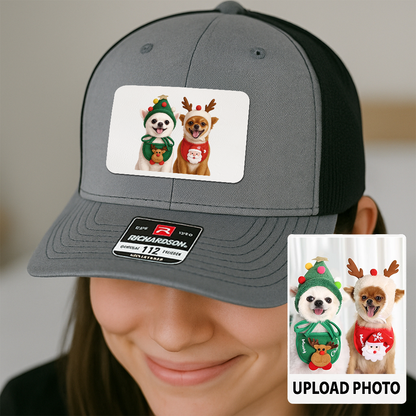 Custom Pet Printed Leather Hat – Unique Trucker Cap with Your Pet's Picture – Personalized Dog Gift TH9913