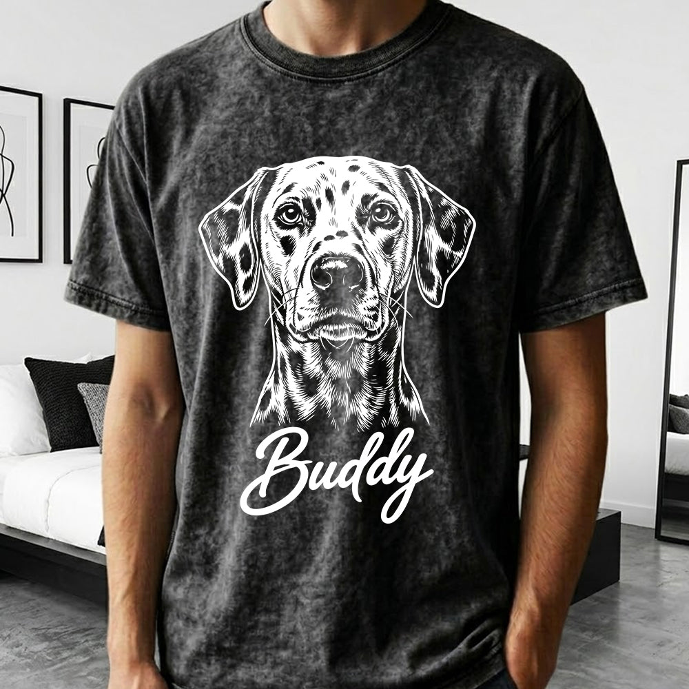 Custom Photo Dog Wash Shirt, Personalized Pet Unisex T-Shirt, Custom Dog Portrait Shirt Gift For Dog Lover THUC99