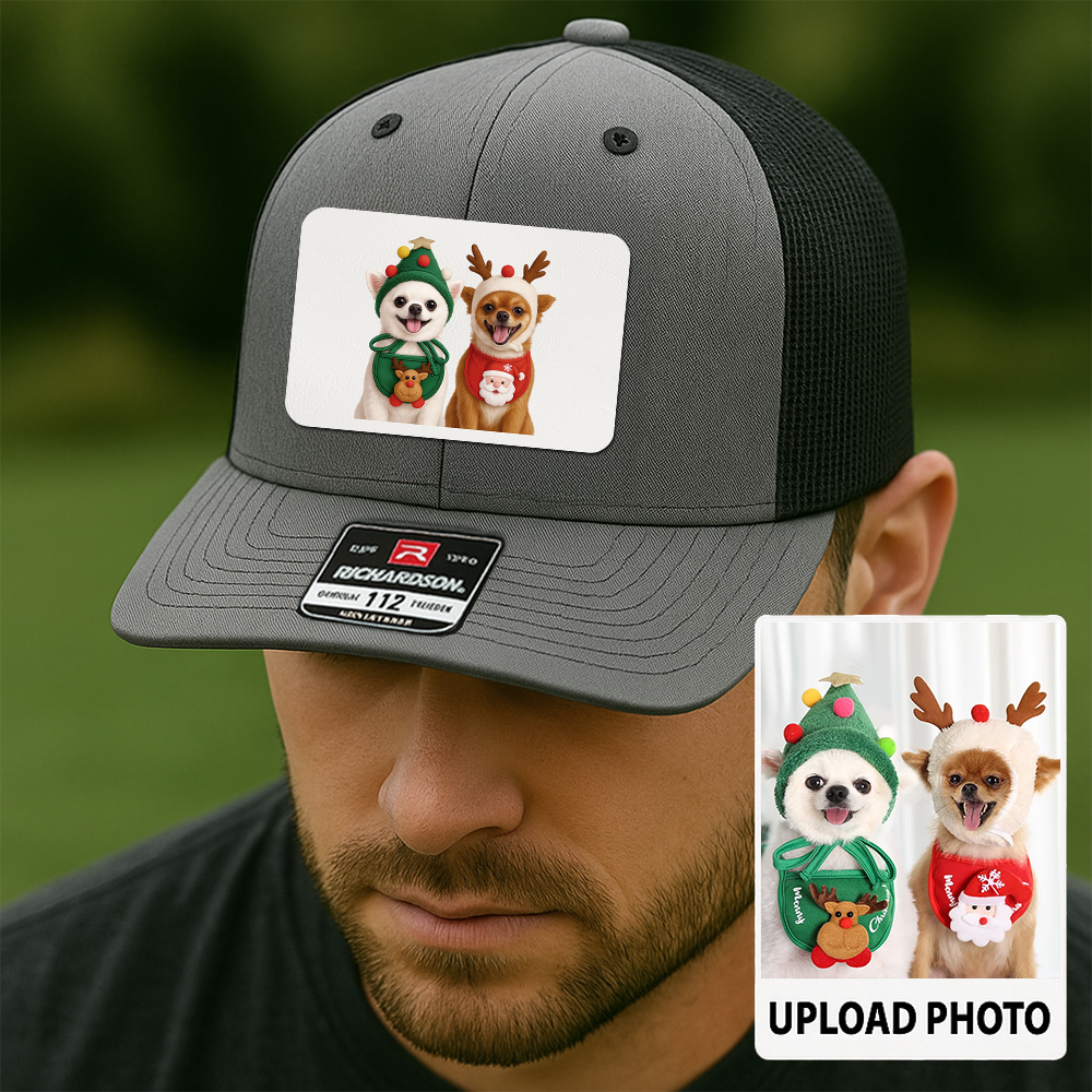 Custom Pet Printed Leather Hat – Unique Trucker Cap with Your Pet's Picture – Personalized Dog Gift TH9913