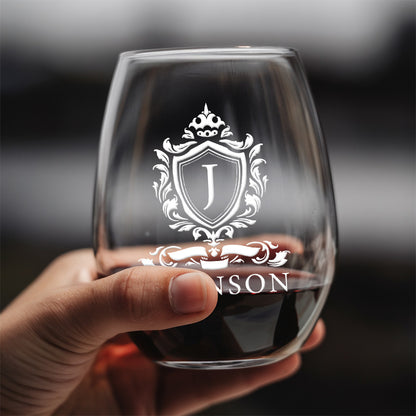 Personalized Bride and Groom Wedding Gifts, Custom Monogram Steamless Wine Glass | Wedding Bridesmaids Wine Glass | Engraved Wine Glass