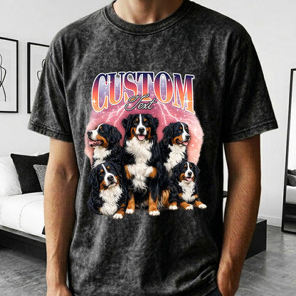 Custom Photo Pet Unisex T-Shirt, Personalized Dog Wash Shirt, Funny Custom Dog Face Tee Gift For Pet Lover THUC99