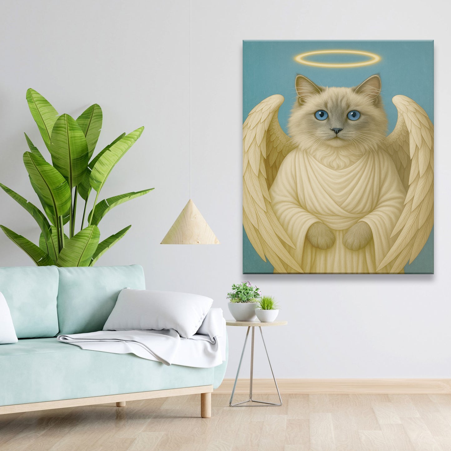 Custom Cat Photo Memorial Canvas _ Memorial Gift For Cat