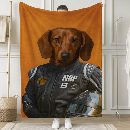 Custom Photo Dog Racer BlanketGift For Dog Lovers