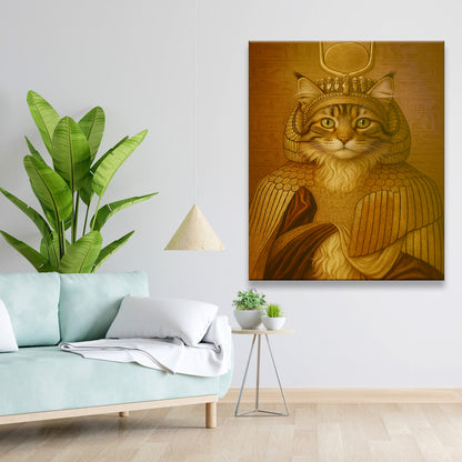Custom Photo Cleopawtra Cat Canvas Gift For Cat Lovers