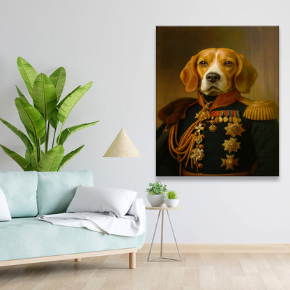 Custom Photo Dog Royal King Canvas _ Gift For Dog Lovers