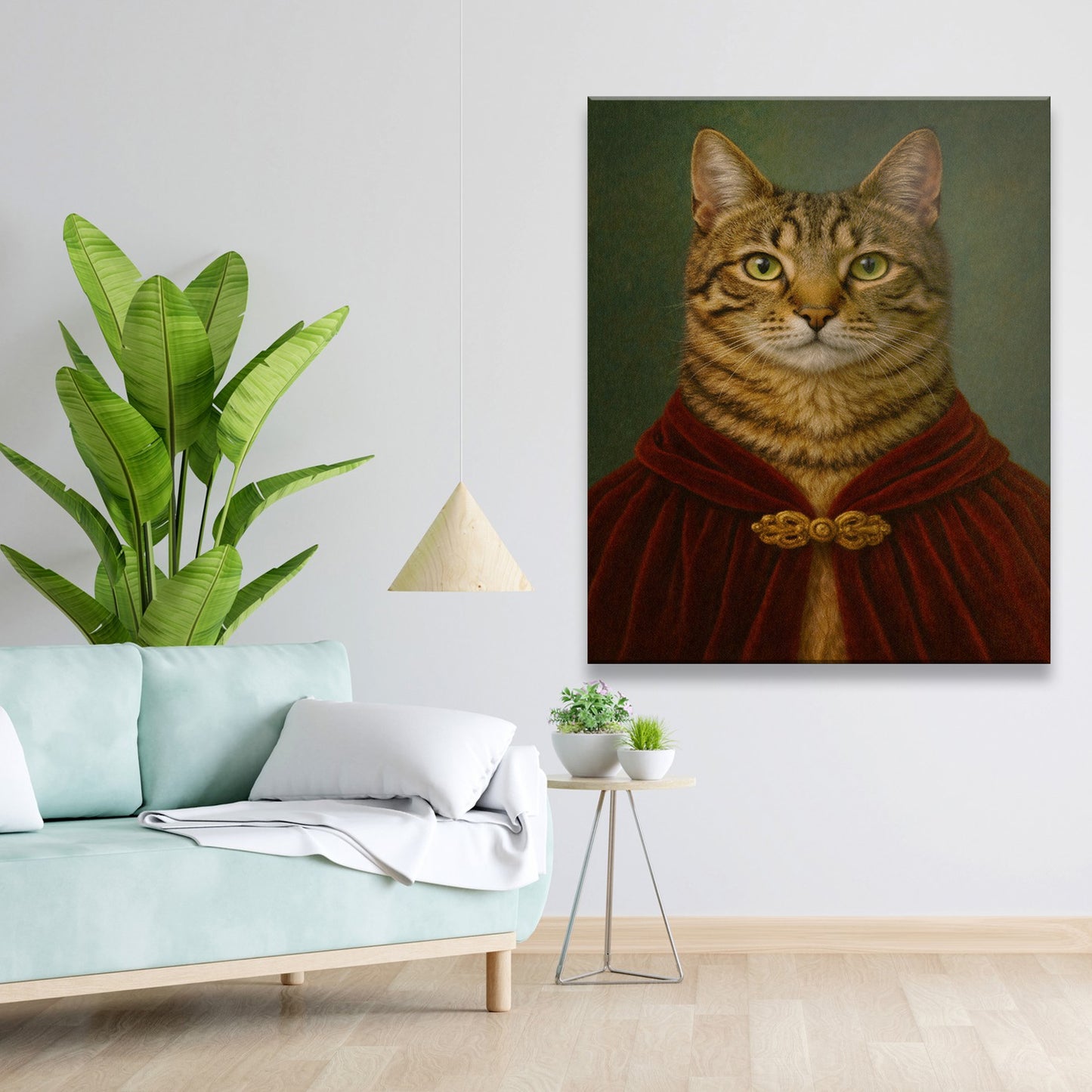 Custom Photo Cat Royal Style 08 Canvas Gift For Cat Lovers