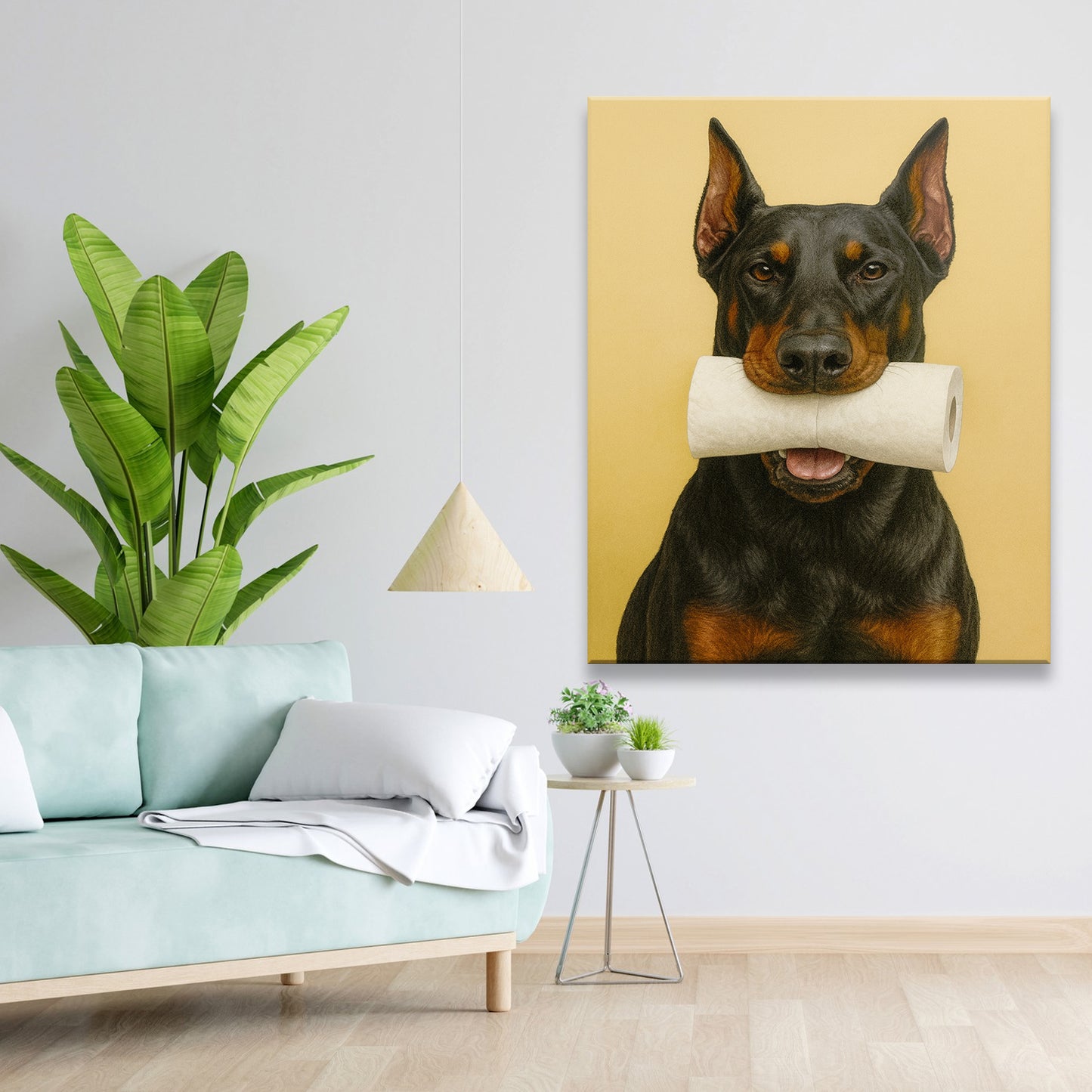 Custom Photo Dog Bathroom Style 23 Canvas Gift For Dog Lovers