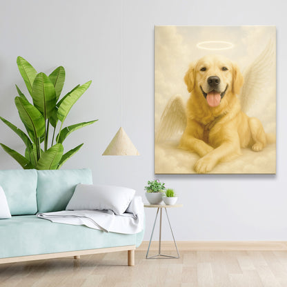 Custom Photo Dog Angel In Heaven _ Gifts For Dog Lovers