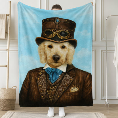 Custom Photo Pilot Dog BlanketGift For Dog Lovers