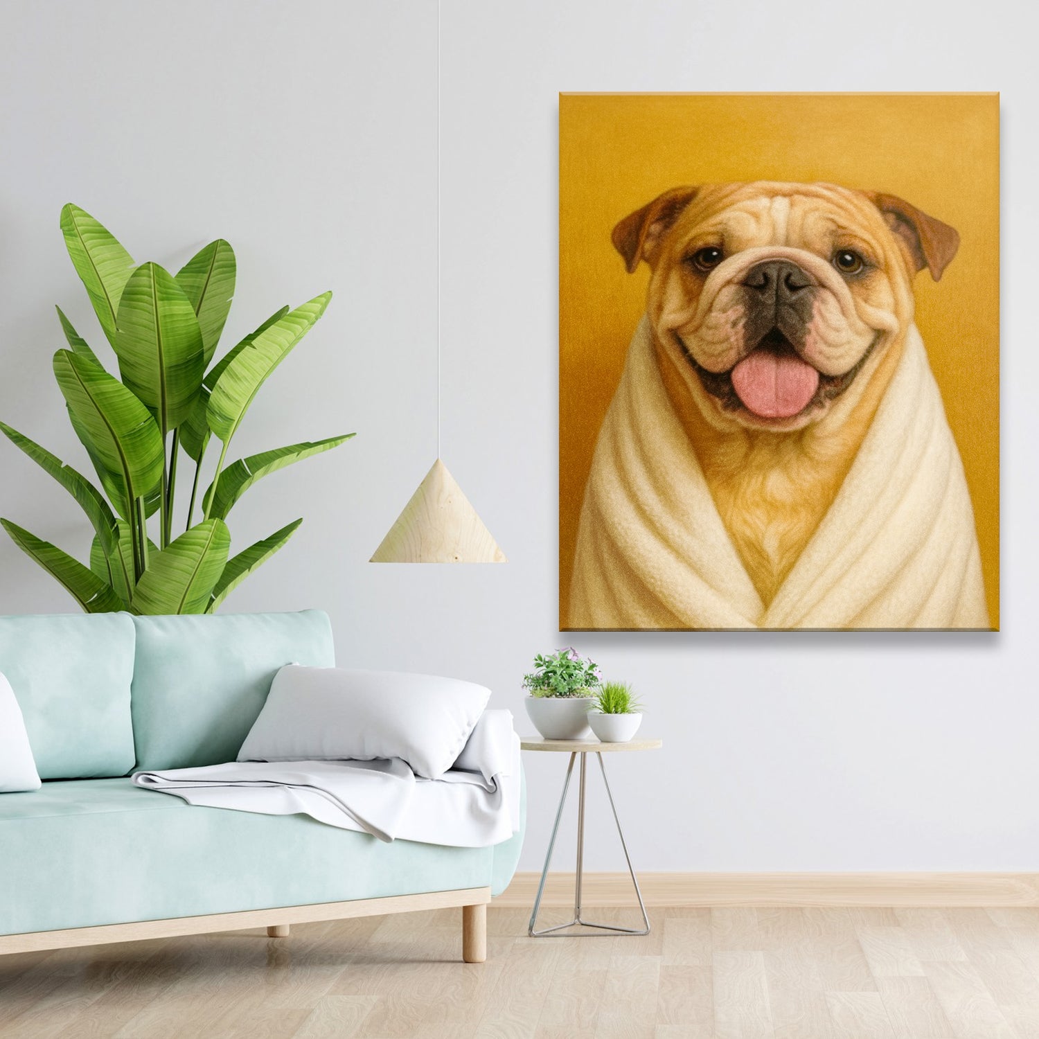 Custom Photo Dog Bathroom Style 30 Canvas Gift For Dog Lovers