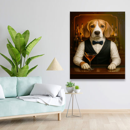 Personalized Dog Portrait Bartender