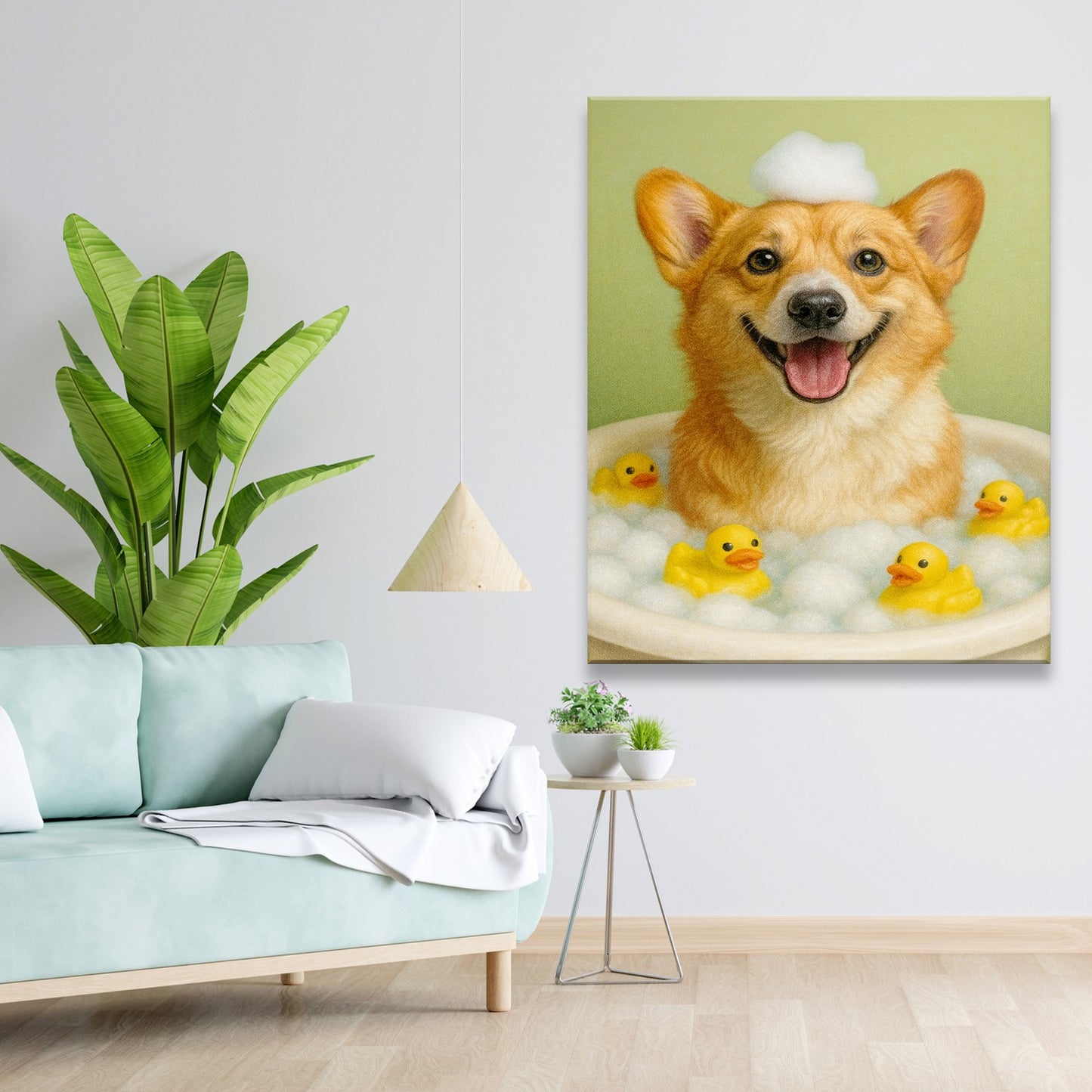 Custom Photo Dog Bathroom Style 25 Canvas Gift For Dog Lovers