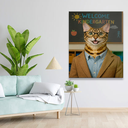 Custom Photo Kindergarten Teacher Canvas Gift For Canvas Lovers