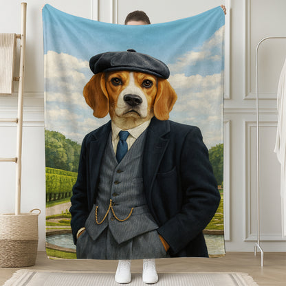 Custom Photo Pawky Blinder Dog Canvas