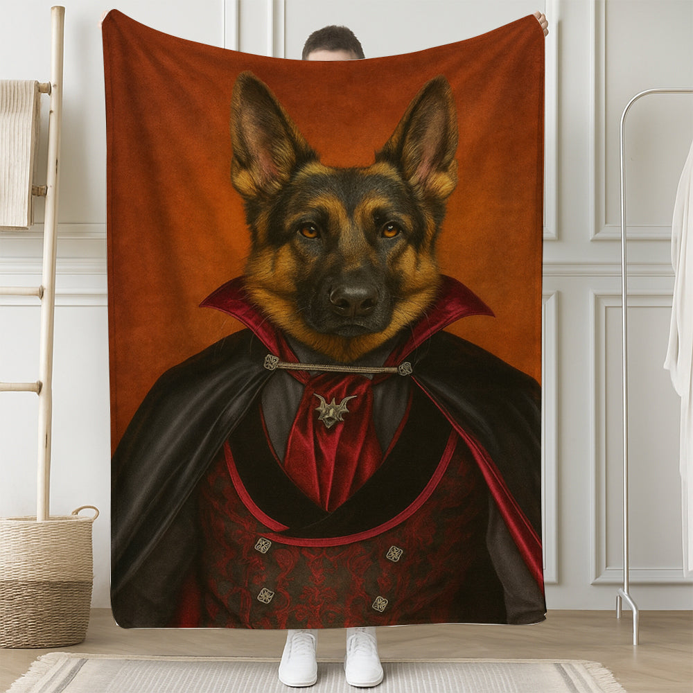 Custom Photo Vampire Dog BlanketGift For Dog Lovers