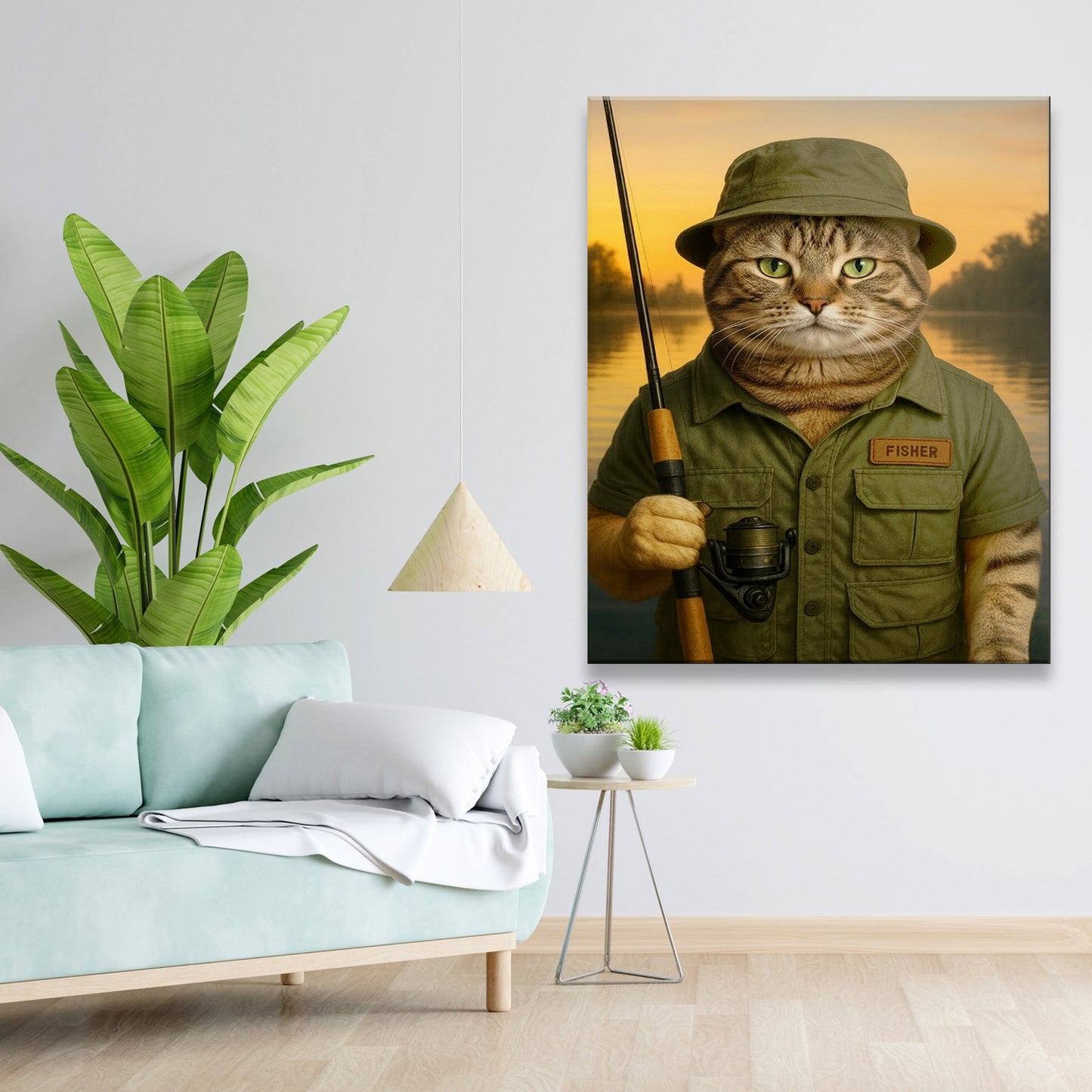 Custom Photo Fisher Canvas Canvas Gift For Canvas Lovers