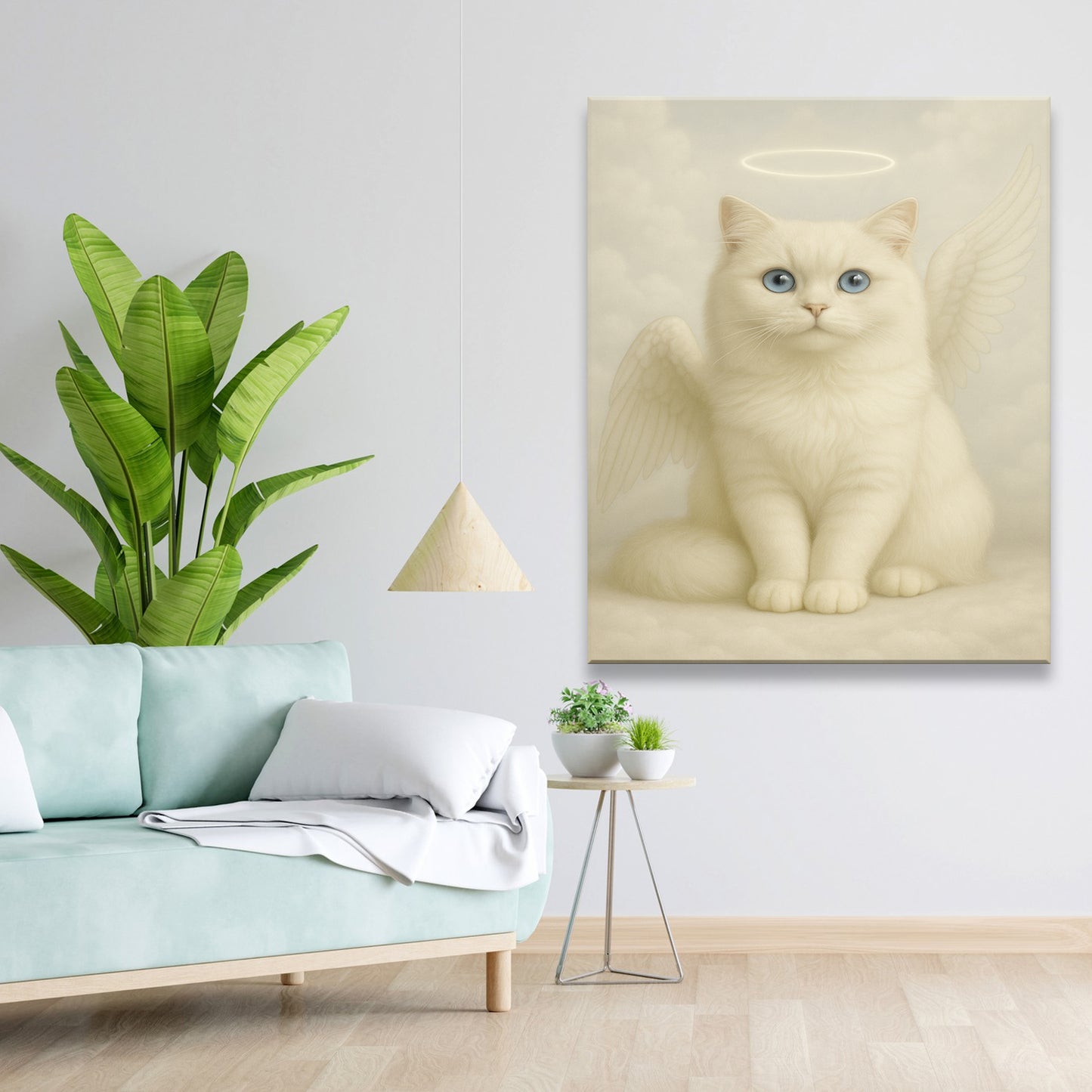 Custom Photo Cat Angel In Heaven _ Gifts For Cat Lovers