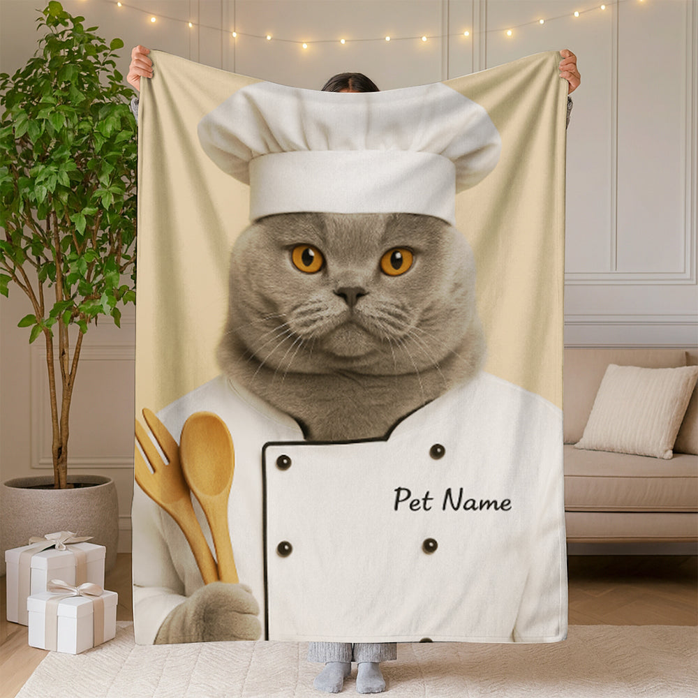 Custom Photo Cat Chef For Cat Lover