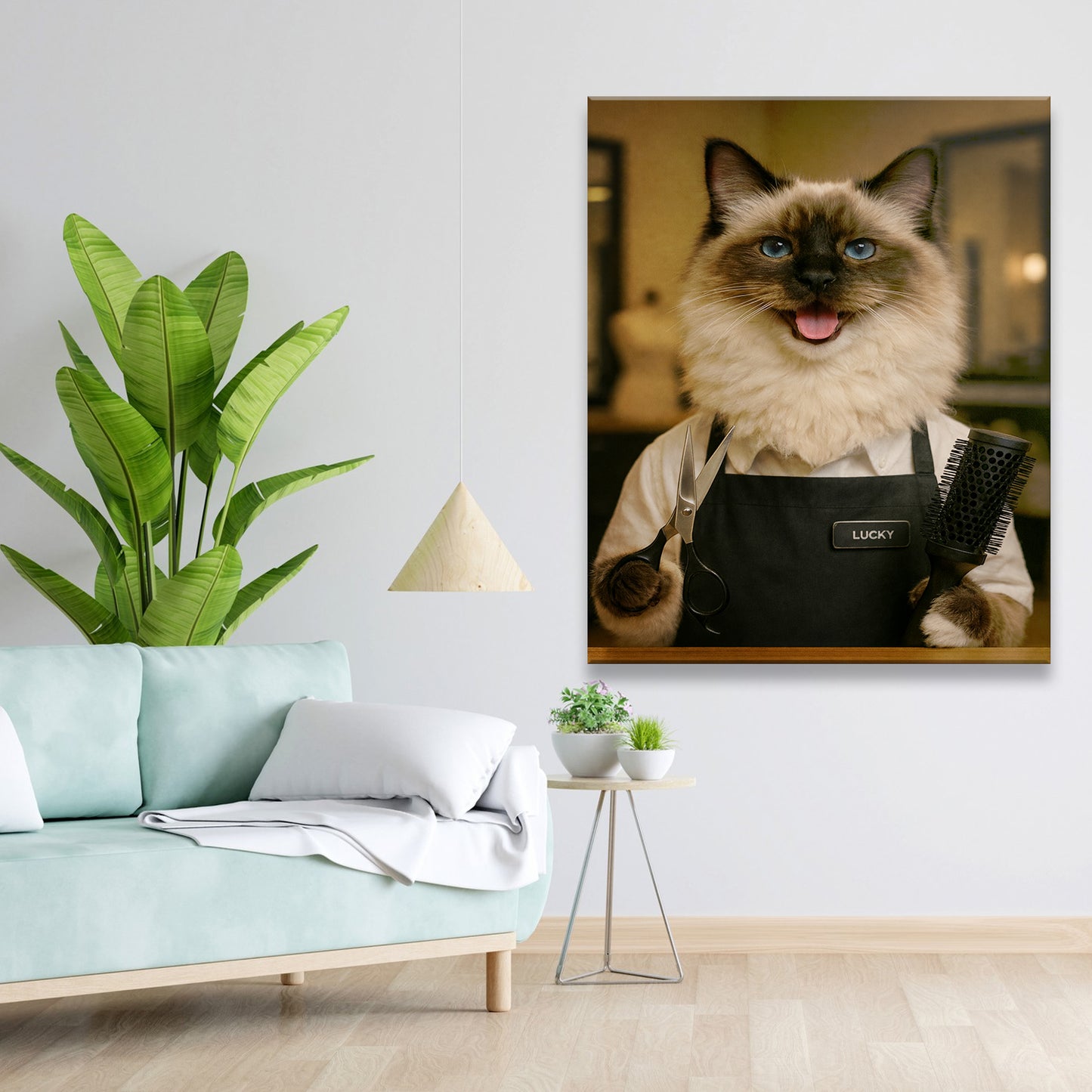 Custom Photo Hair Stylist Canvas Canvas Gift For Canvas Lovers