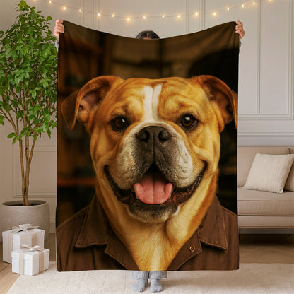 Custom Photo Mechanic Dog BlanketGift For Dog Lovers