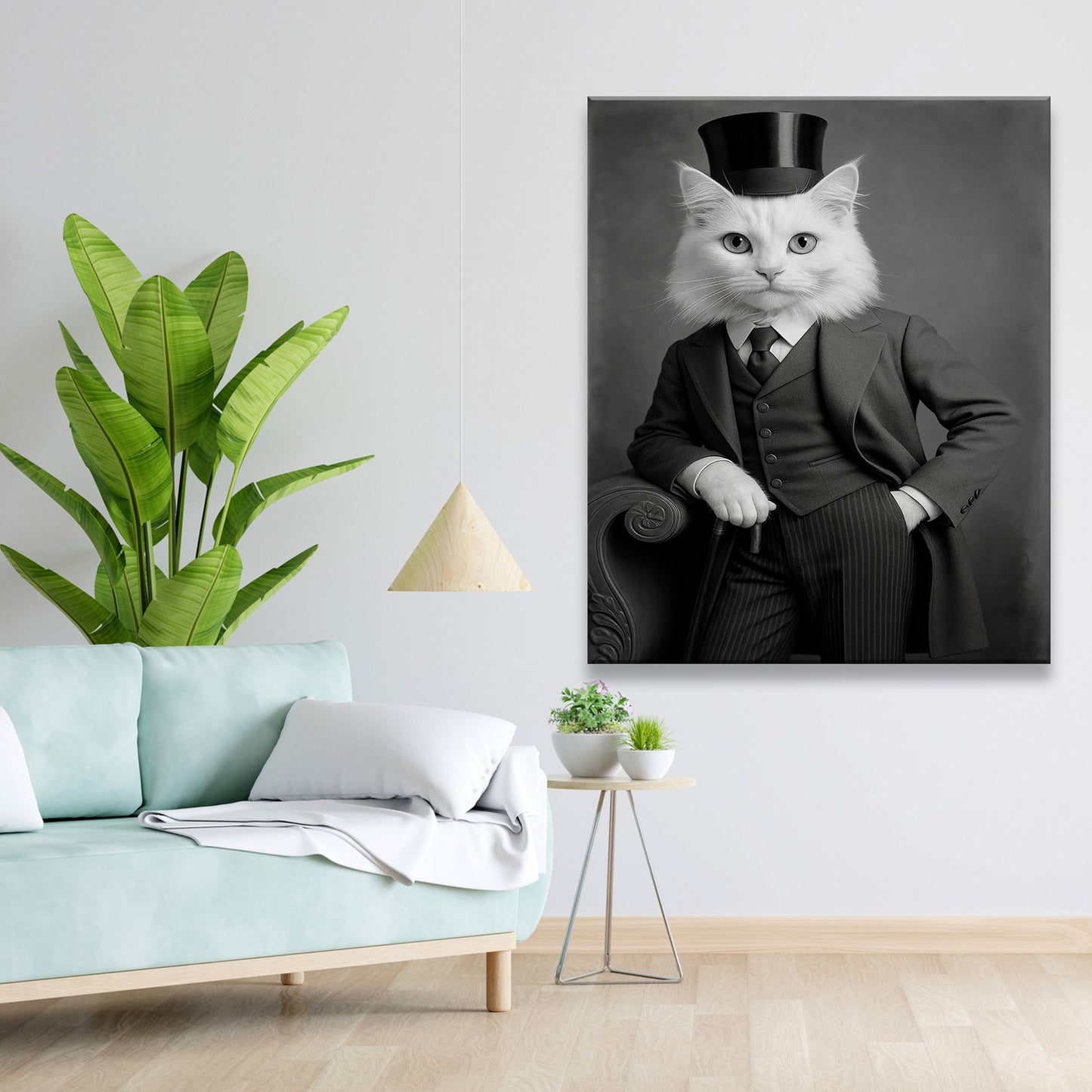 Custom Photo Gentleman Cat Gift For Cat Lovers