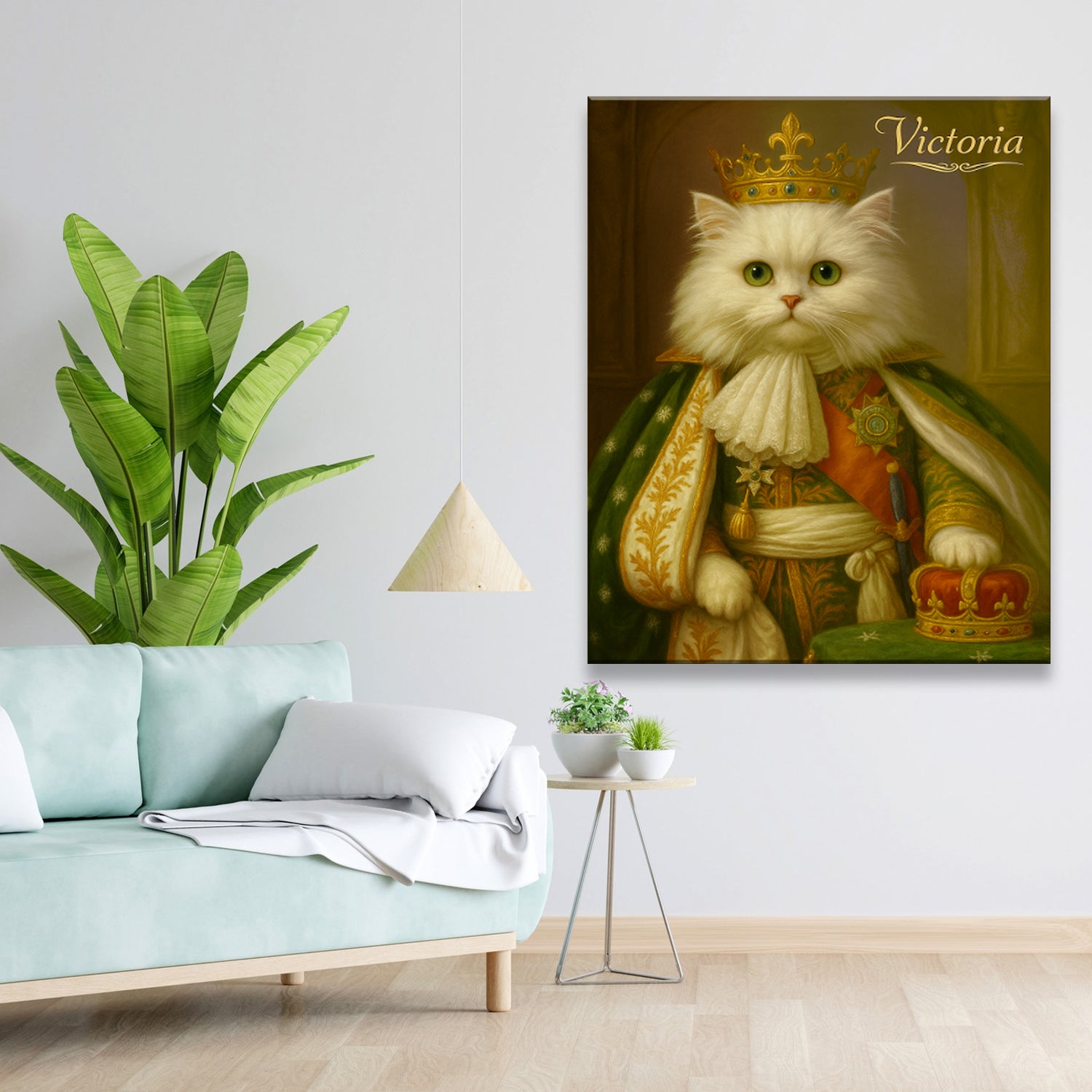 Custom Photo Napoleon Cat Canvas Gift For Cat Lovers