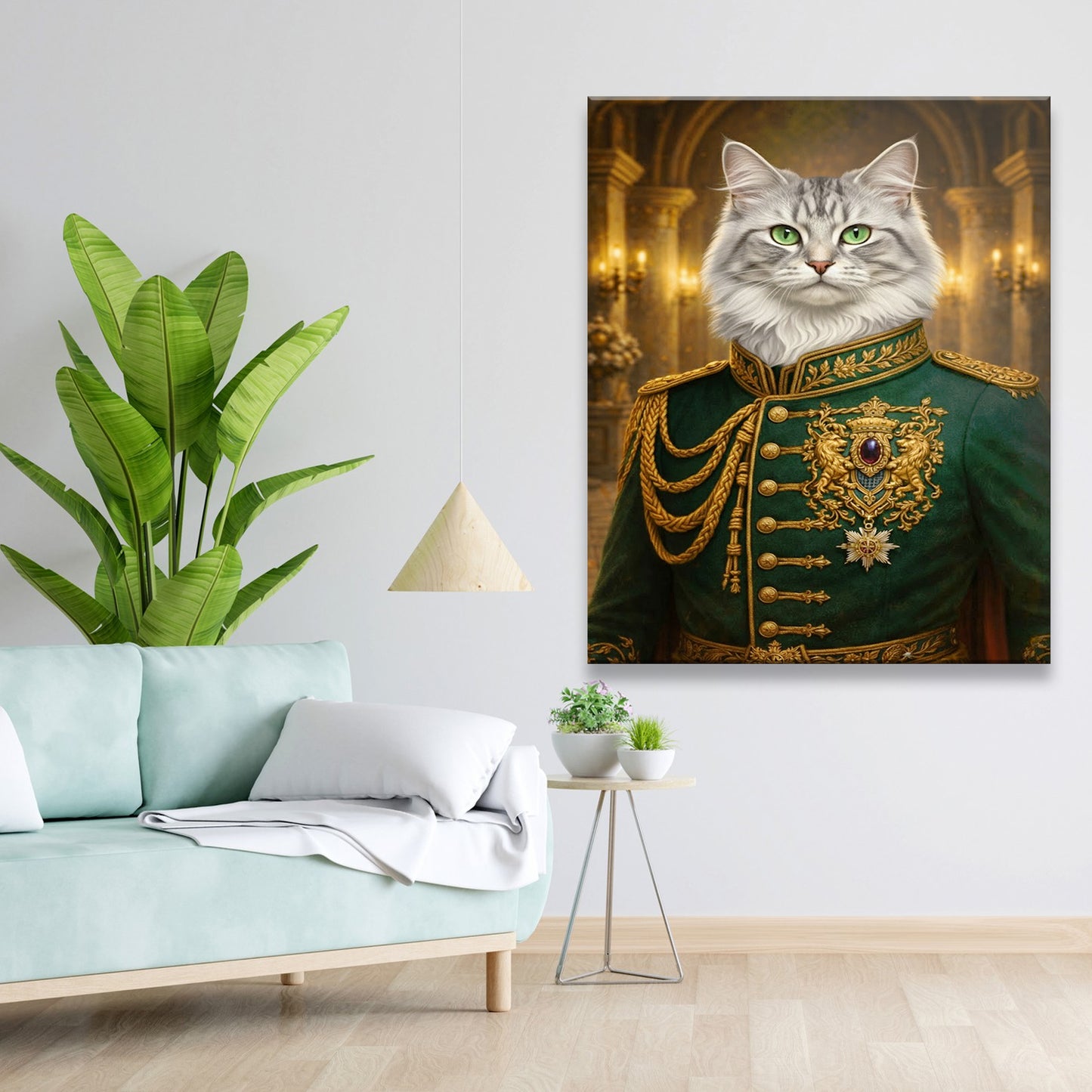 Custom Photo Cat Royal Style 11 Canvas Gift For Cat Lovers
