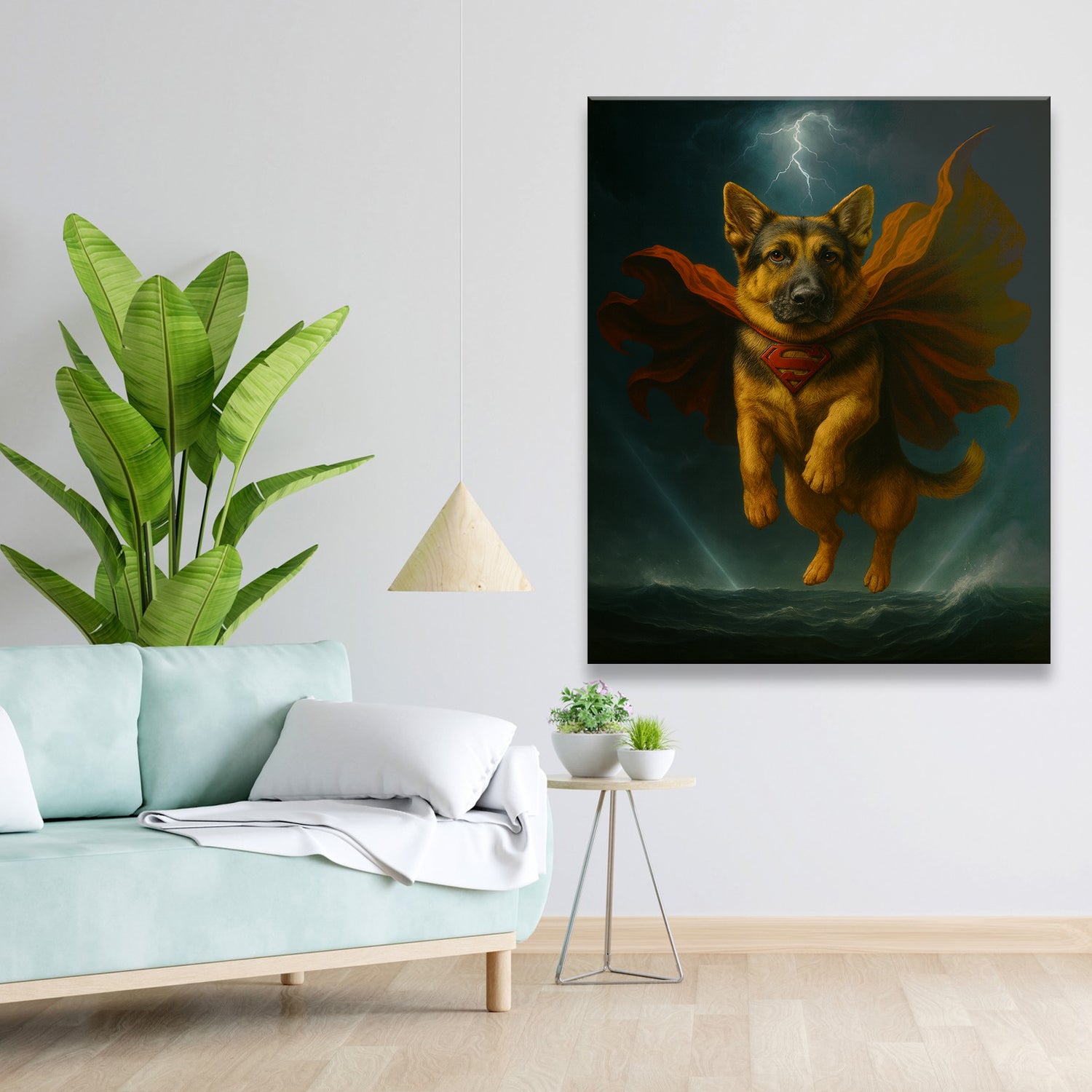 Custom Photo Dog Hero Canvas