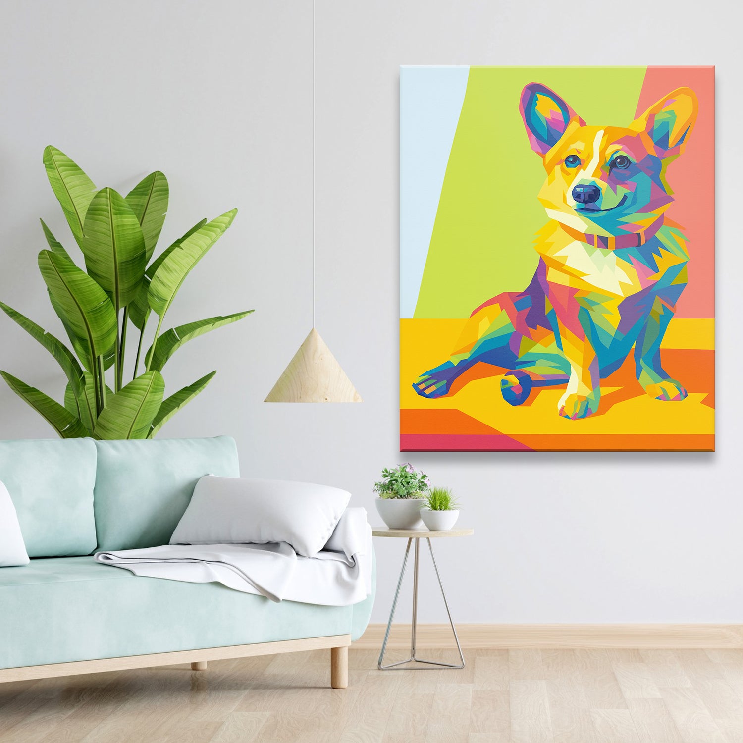Custom Photo Pop Art Canvas Gift For Dog Lovers