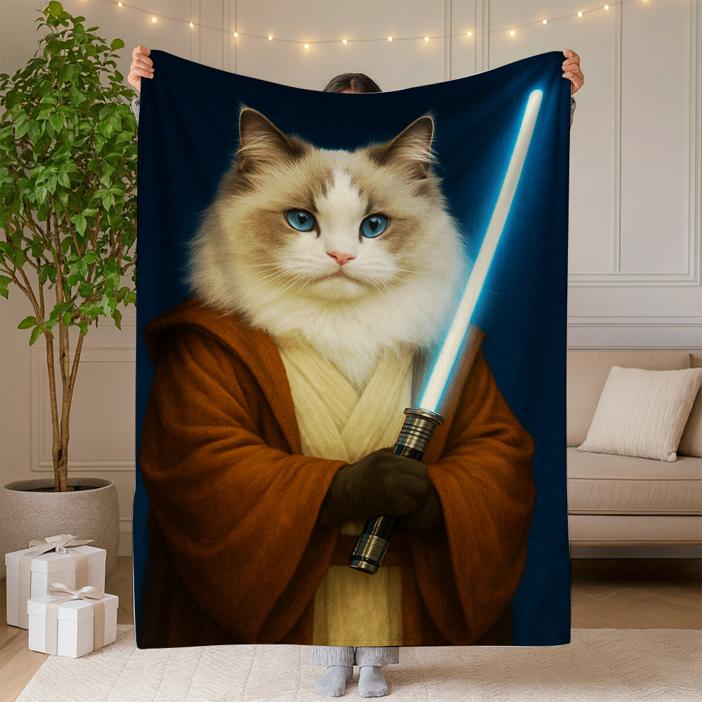 Custom Photo Master Paw Cat Blanket Gift For Cat Lovers