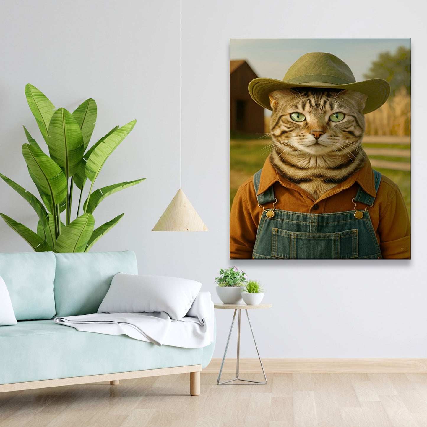 Custom Photo Farmer Farmhouse Canvas Canvas