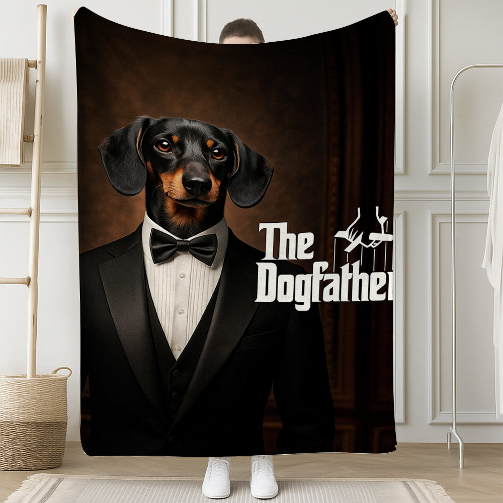 Custom Photo Dog Father Blanket Gift For Dog Lover