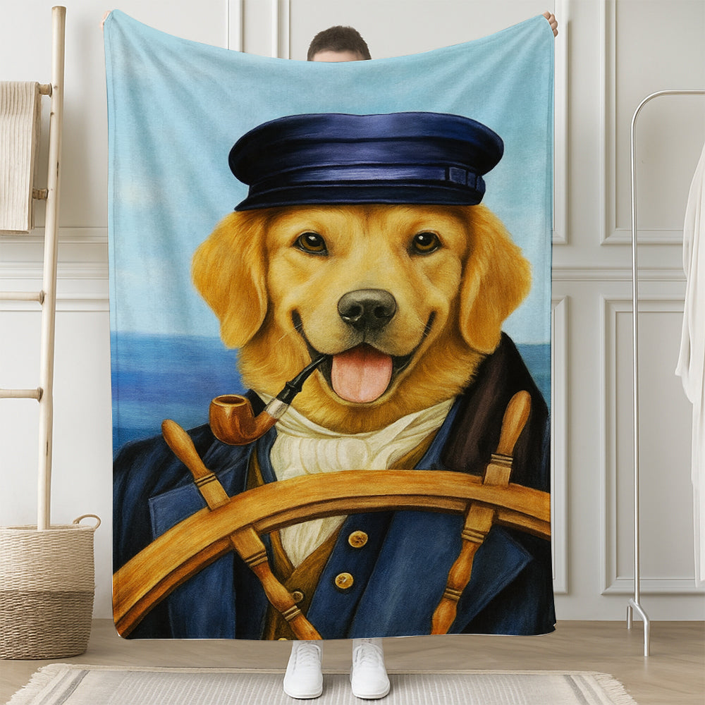Custom Photo Sailor Dog BlanketGift For Dog Lovers