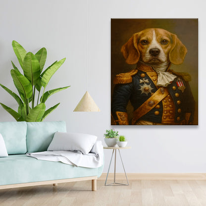 Custom Photo Dog Royal Style 02 Canvas Gift For Dog Lovers