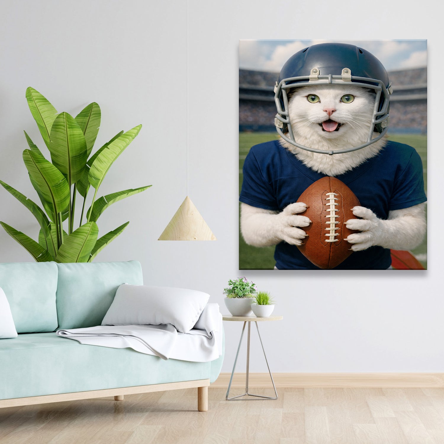Custom Photo Footaball Canvas Canvas Gift For Canvas Lovers