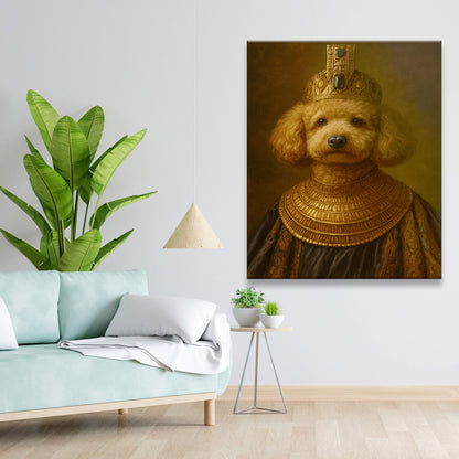 Custom Photo Dog Royal Style 1 Canvas Gift For Dog Lovers
