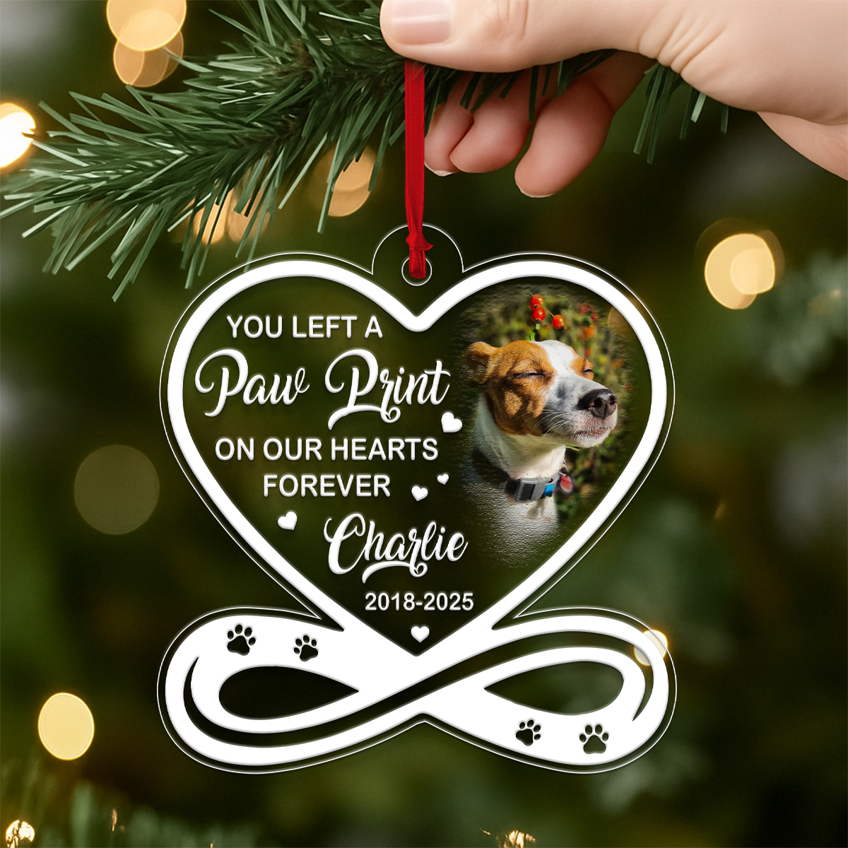 Custom Photo And Name Dog Memorial