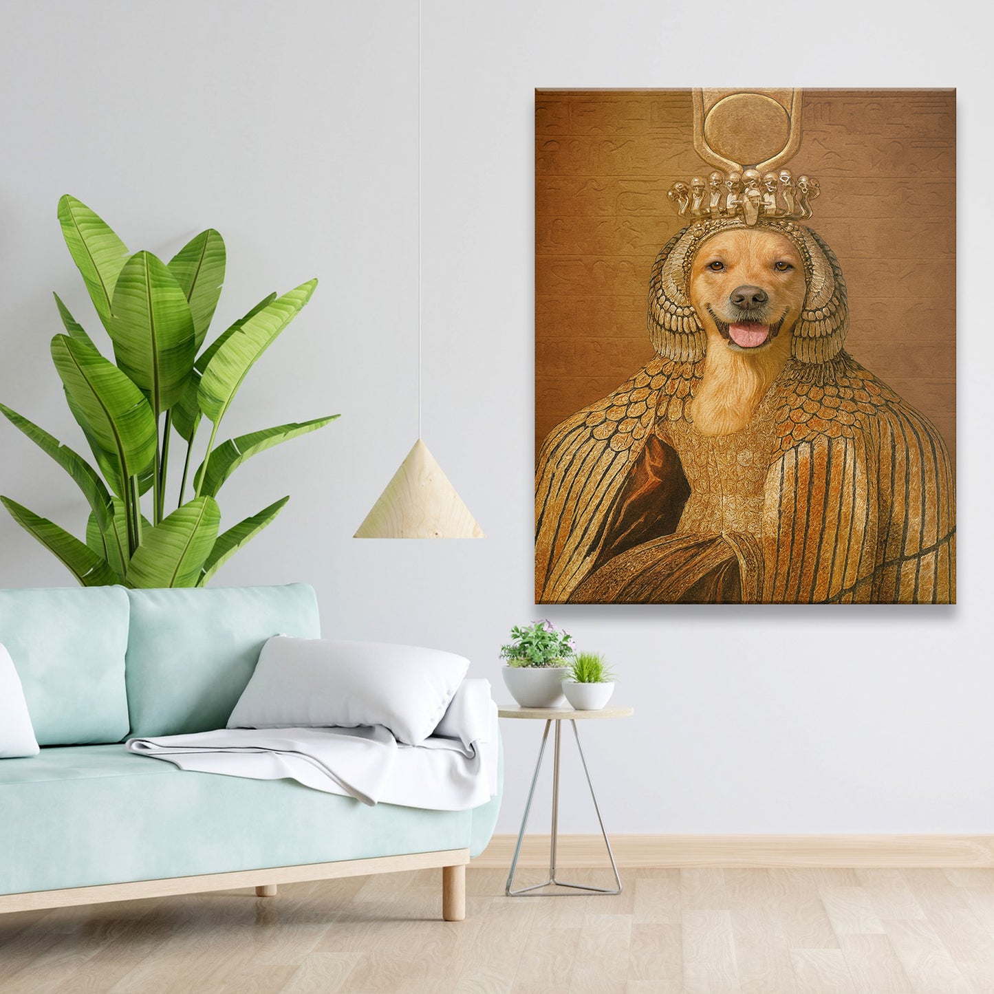 Custom Photo Cleopawtra Dog Canvas Gift For Dog Lovers