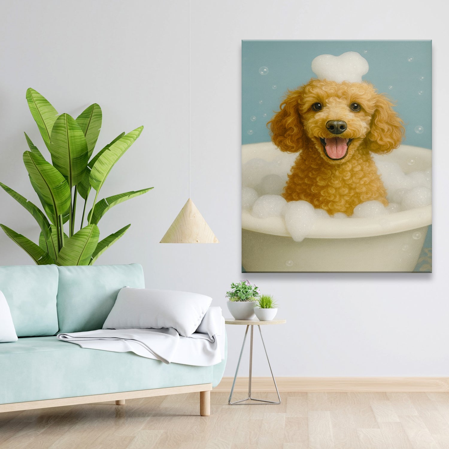 Custom Photo Dog Bathroom Style 29 Canvas Gift For Dog Lovers