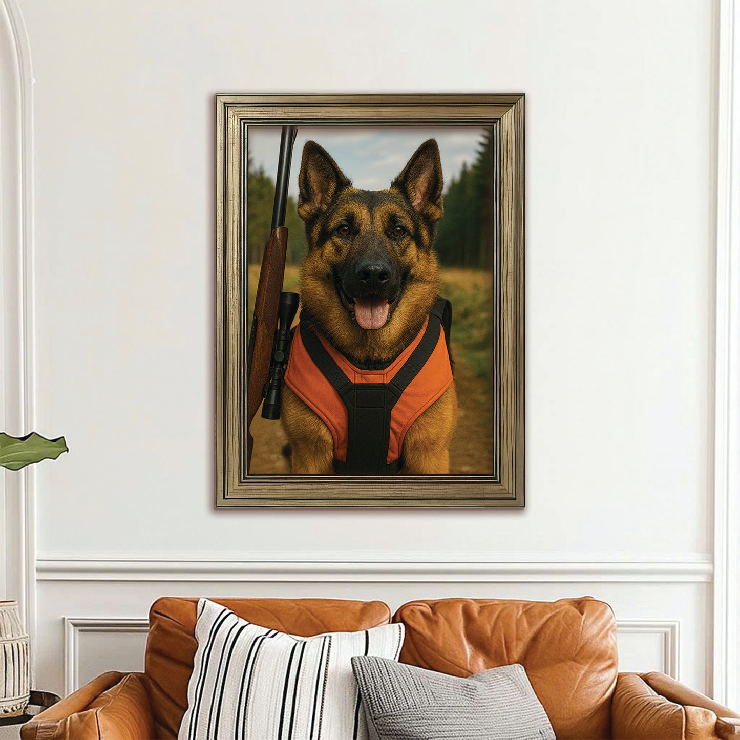 Custom Photo Hunter Dog Gift For Dog Lovers
