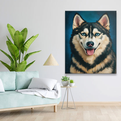Custom Dog Deep Blue