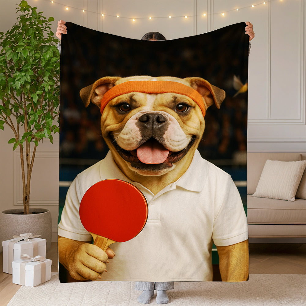 Custom Photo Table Tennis Dog Gift For Dog Lovers