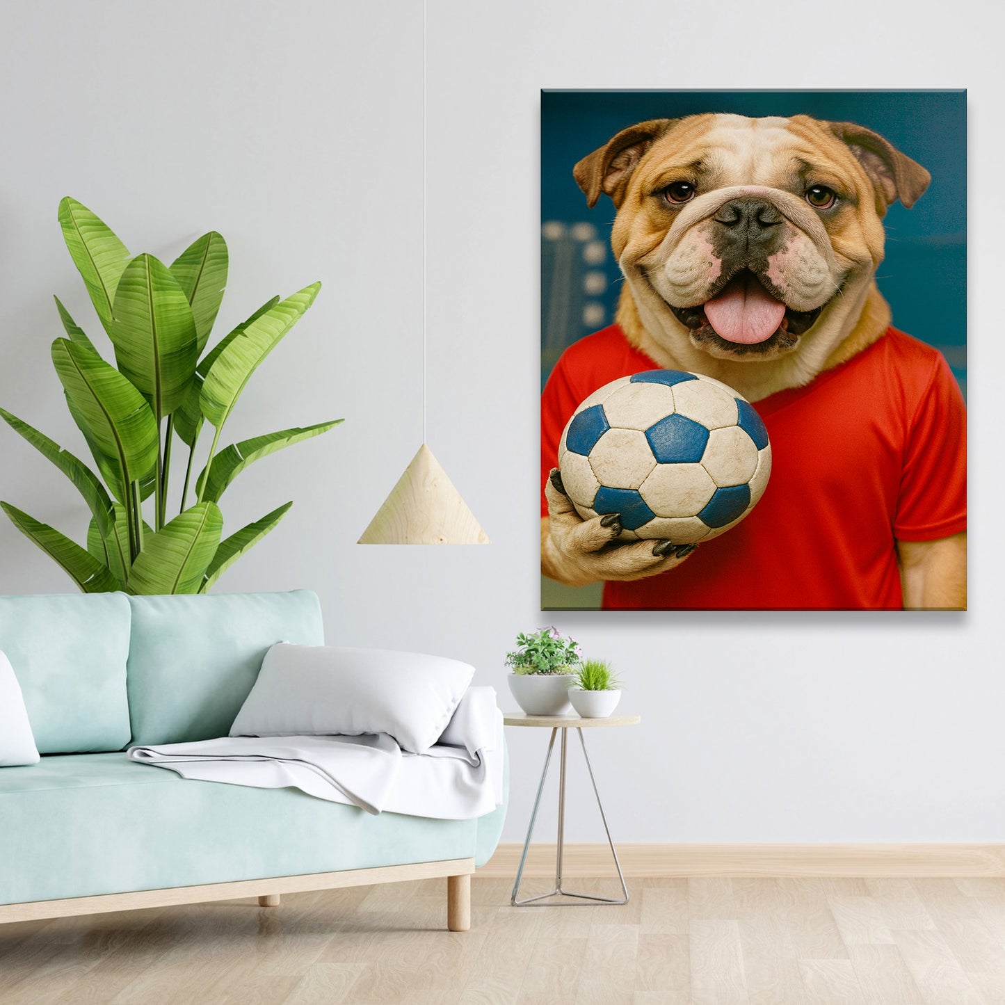 Custom Photo Handball Dog Canvas