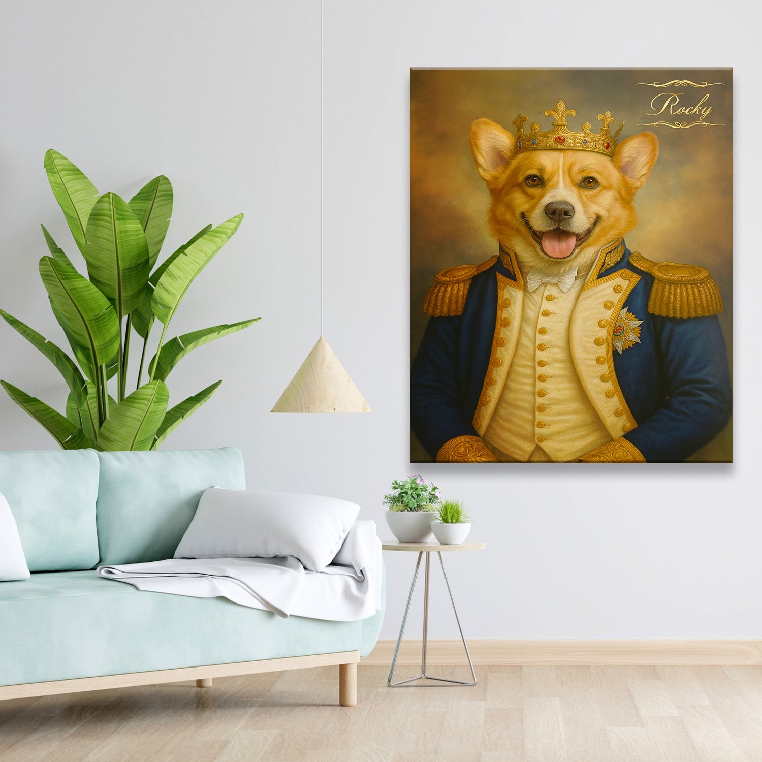 Custom Photo Great Captain Dog Canvas Gift For Dog Lovers