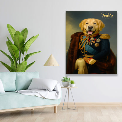 Custom Photo Imperial Minister Dog Canvas Gift For Dog Lovers