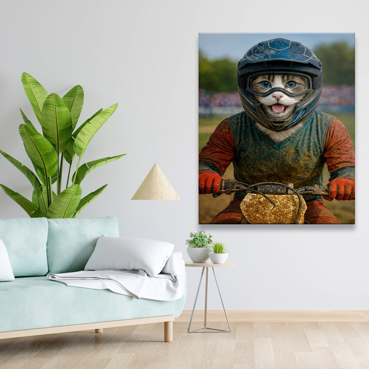 Custom Photo Dirt Bike Canvas Canvas Gift For Canvas Lovers