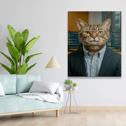 Custom Photo Software Developer Cat Canvas Gift For Cat Lovers